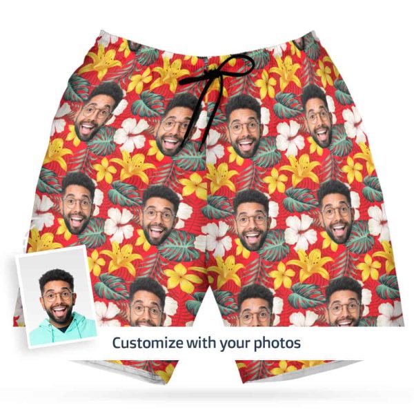 Hawaiian Board Shorts Mens model