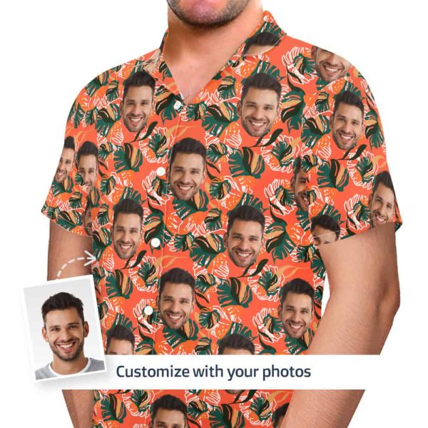Orange Hawaiian Shirt front