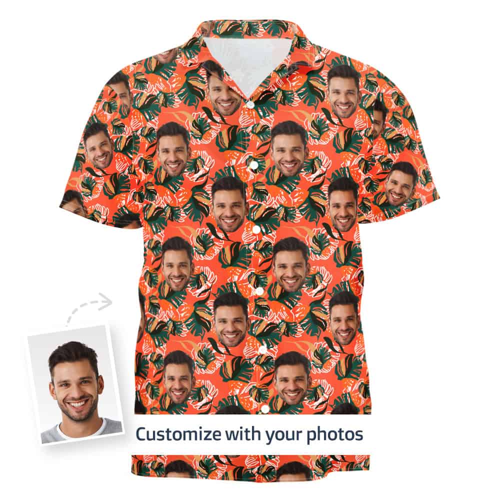 Orange Hawaiian Shirt