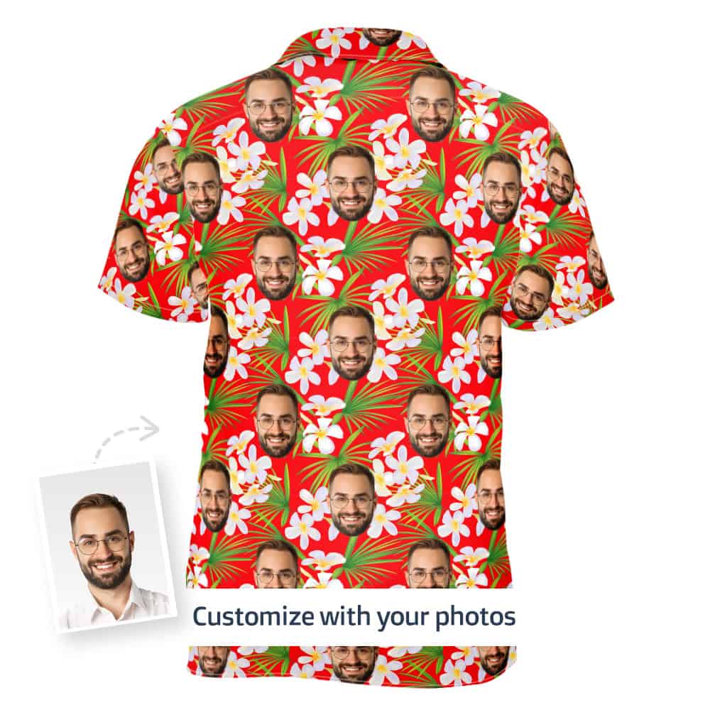 Red Hawaiian Shirt back