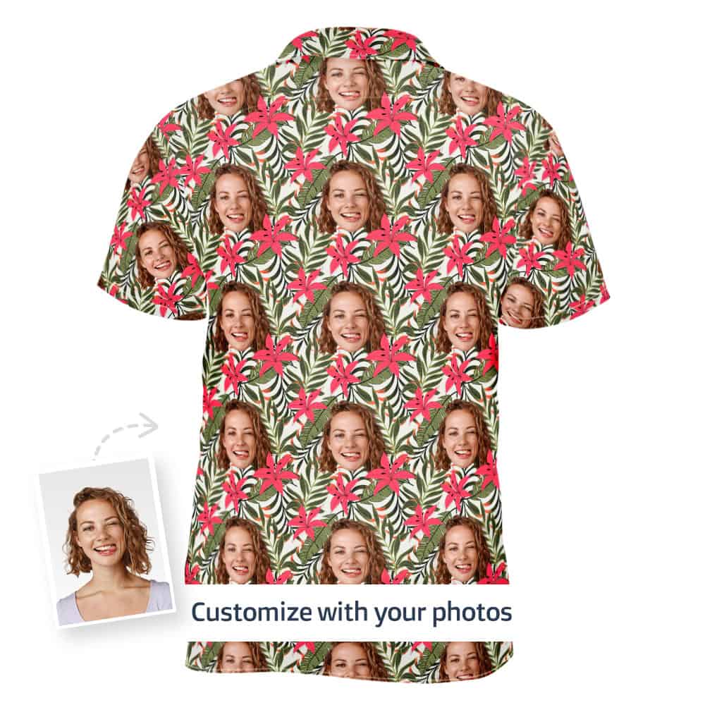 floral beach shirt back
