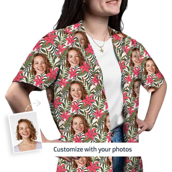 floral beach shirt front