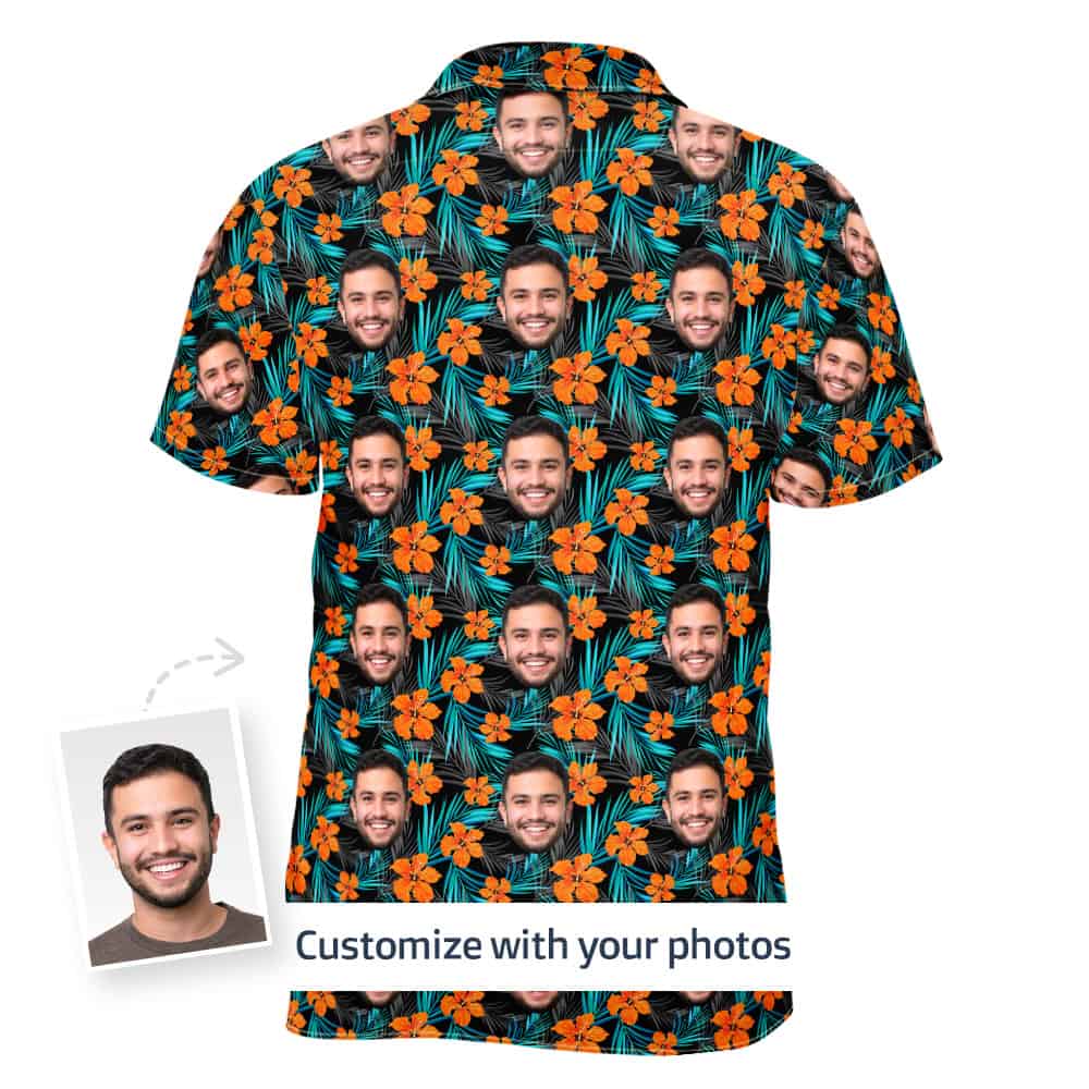 floral short sleeve shirt back