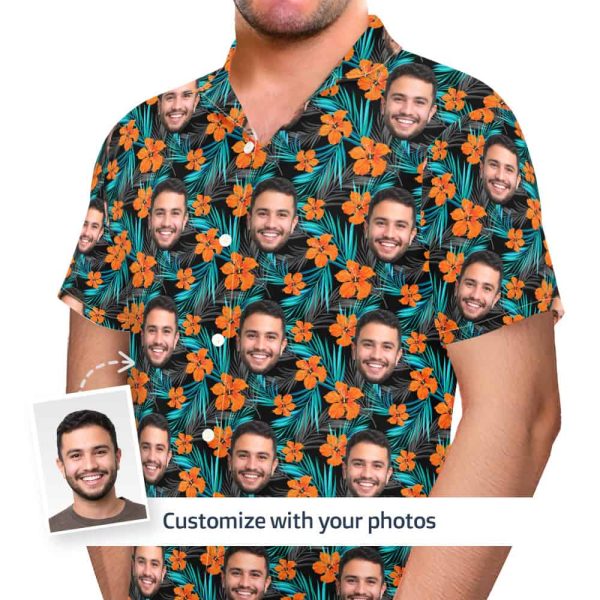 floral short sleeve shirt front