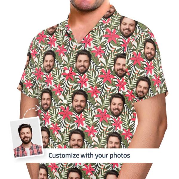hawaiian flower shirt front