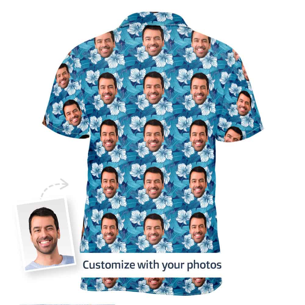 hibiscus Hawaiian shirt back