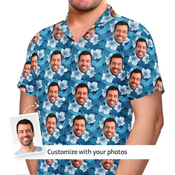 hibiscus Hawaiian shirt front