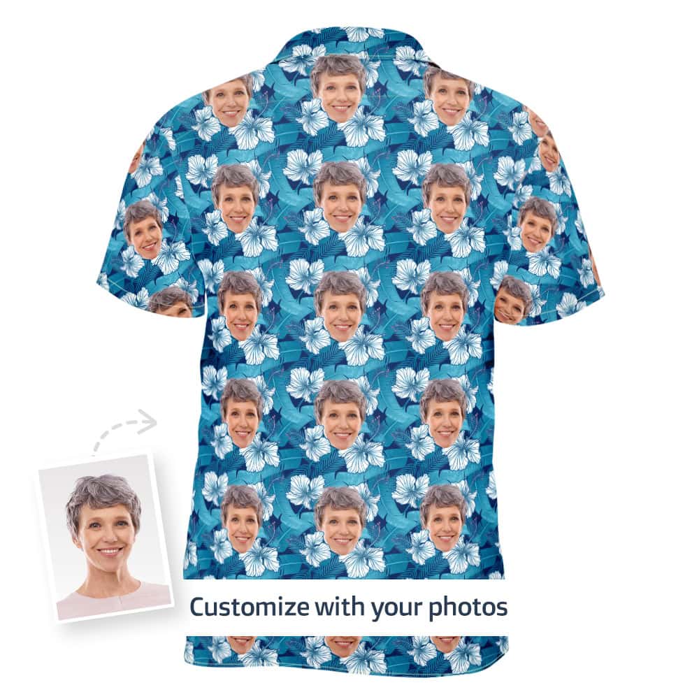 hibiscus flower shirt back