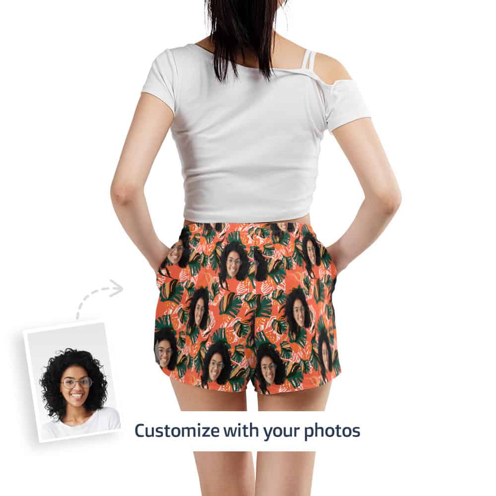 women swim shorts back