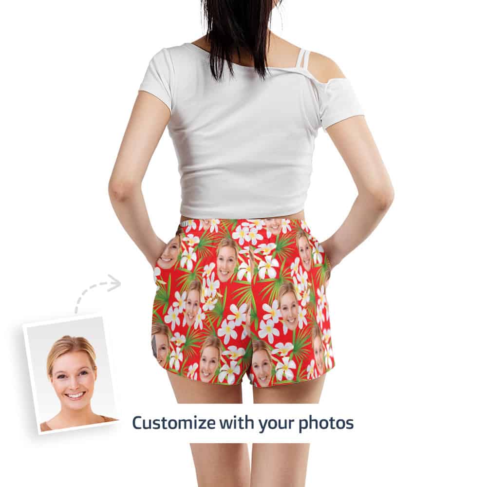 women swimming shorts back