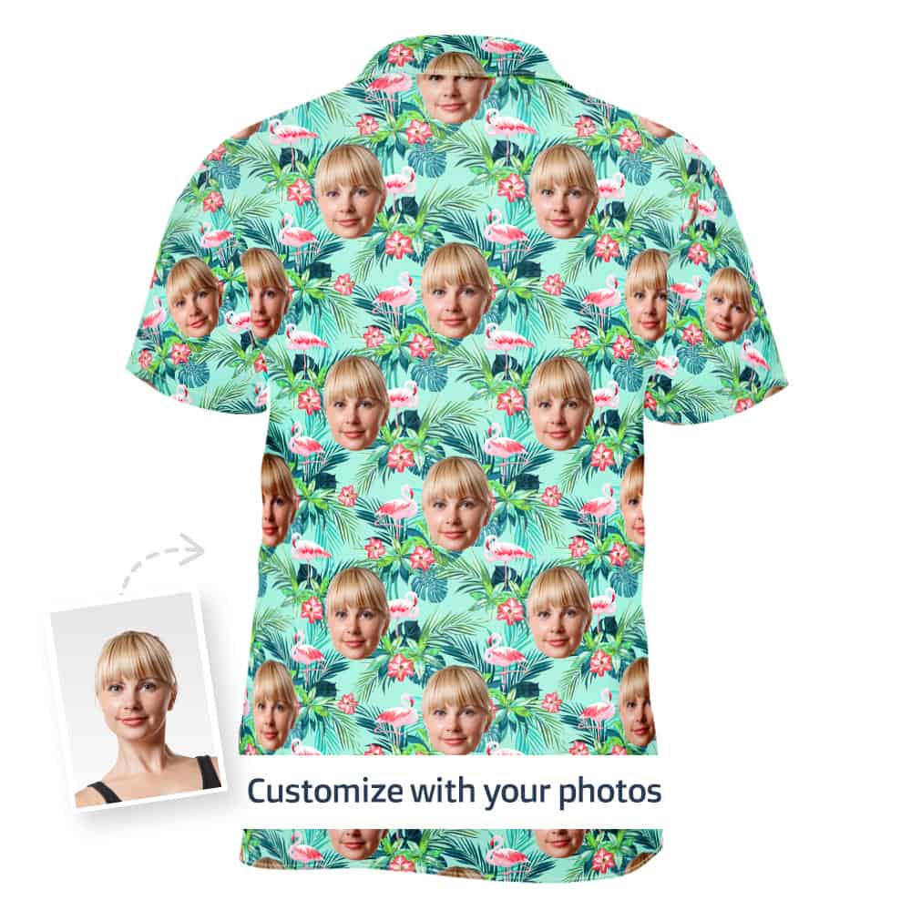 womens luau shirt back