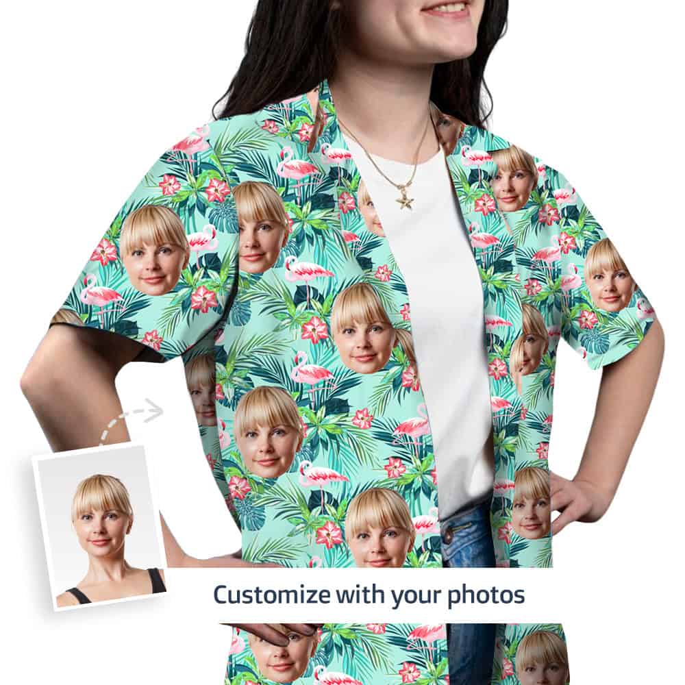 womens luau shirt front