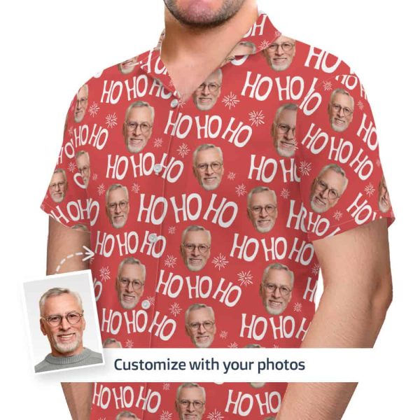 Christmas Hawaiian shirt model