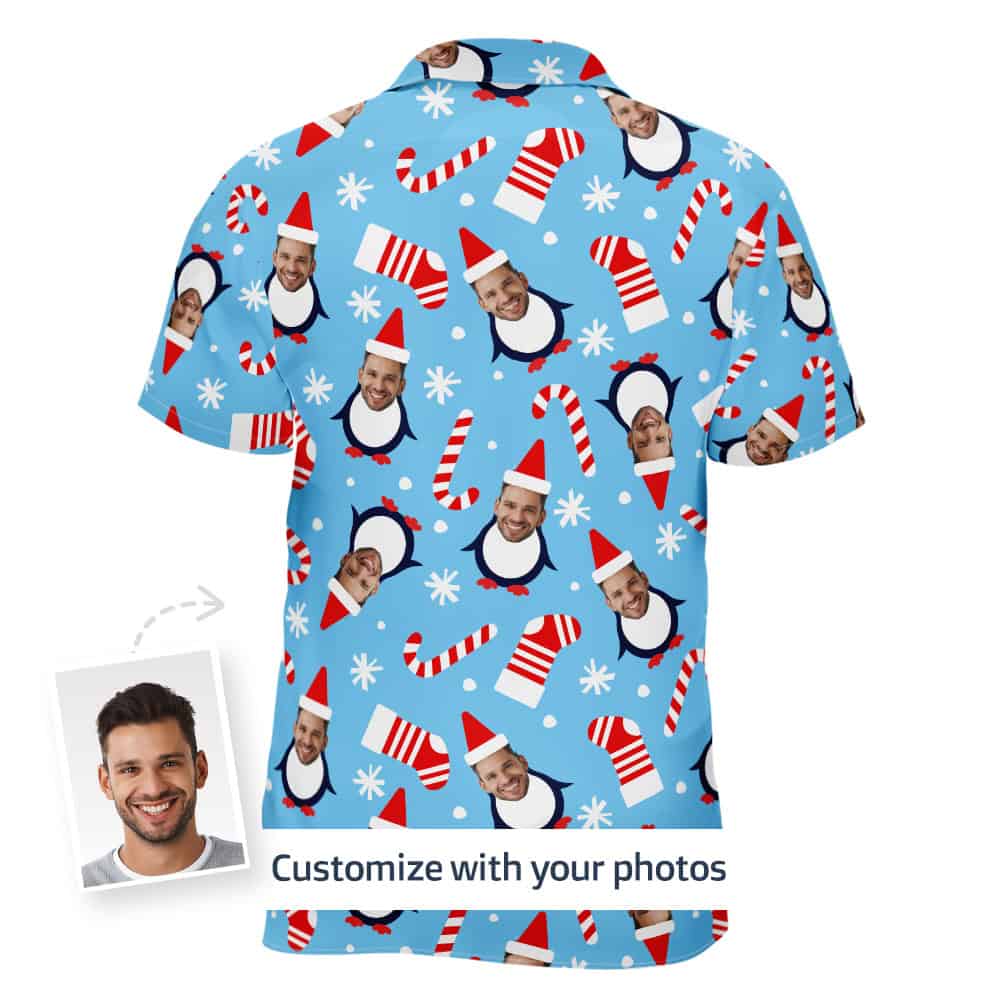 Penguin Hawaiian Shirt back