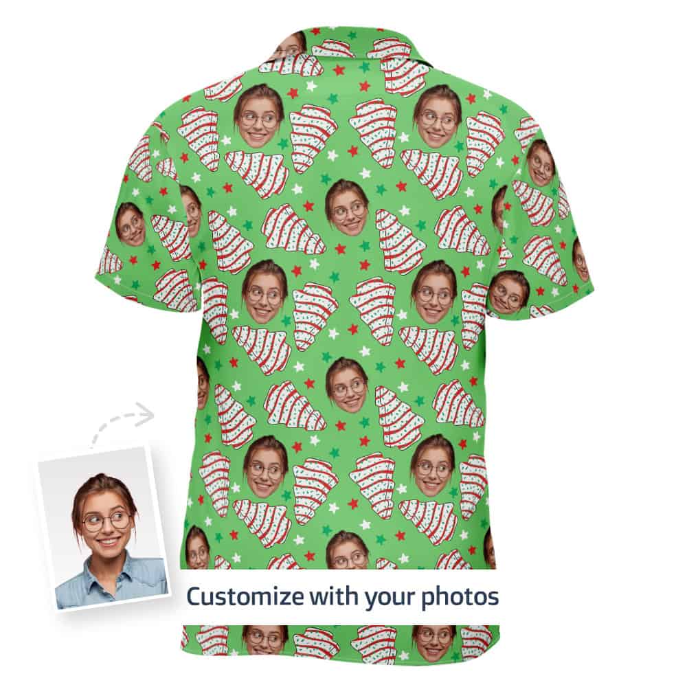 christmas tree cake shirt back