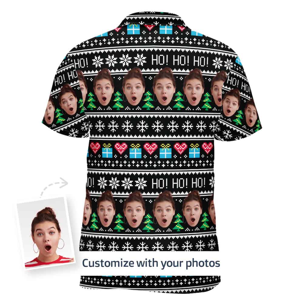 holiday hawaiian shirt back